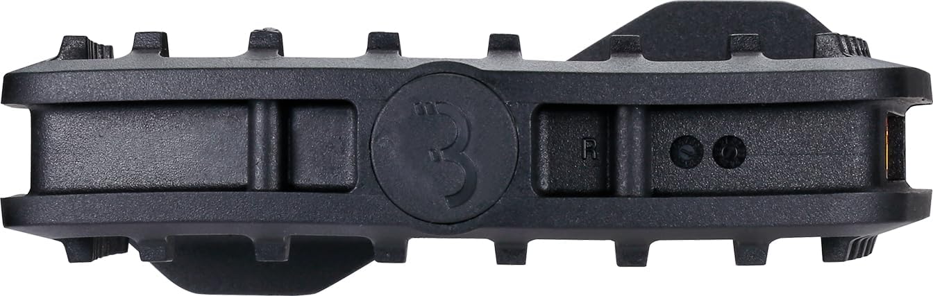 BBB Cycling ErgoBase - Pedales de Bicicleta ergonómicos de Plataforma Grande | Adecuado para Bicicletas urbanas, de Carga y eléctricas | BPD-47, Color Negro