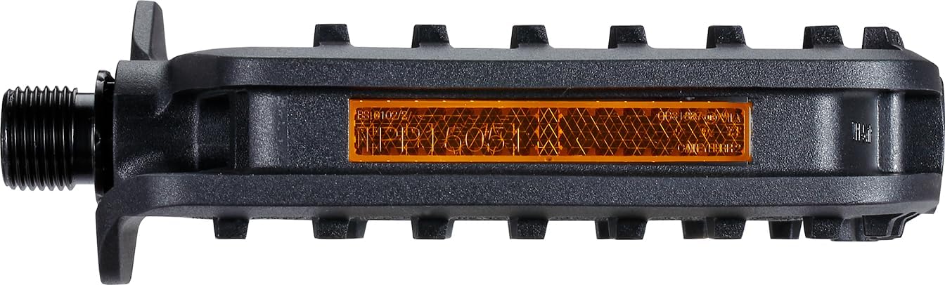 BBB Cycling ErgoBase - Pedales de Bicicleta ergonómicos de Plataforma Grande | Adecuado para Bicicletas urbanas, de Carga y eléctricas | BPD-47, Color Negro