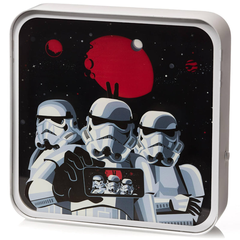 NUMSKULL Official Original Stormtrooper Selfie Acrylic Logo Desk Lamp Wall Light for Bedroom, Office, Home, Study, Work - Official Stormtrooper Merchandise