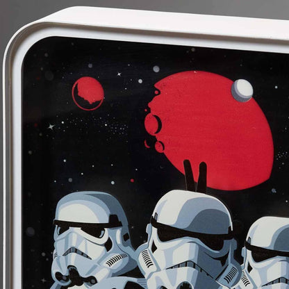 NUMSKULL Official Original Stormtrooper Selfie Acrylic Logo Desk Lamp Wall Light for Bedroom, Office, Home, Study, Work - Official Stormtrooper Merchandise