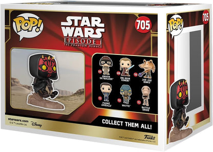Funko POP! Rides Deluxe: Star Wars Episode 1 The Phantom Menace Anniversary - Darth Maul on Bloodfin - Collectable Vinyl Figure - Gift Idea - Official Merchandise - Toys for Kids & Adults
