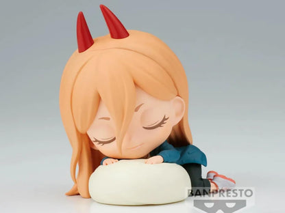 Banpresto BP88663P Figura Q Posket Sleeping Power Chainsaw Man, 7 cm, Multicolore