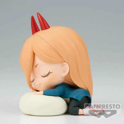 Banpresto BP88663P Figura Q Posket Sleeping Power Chainsaw Man, 7 cm, Multicolore