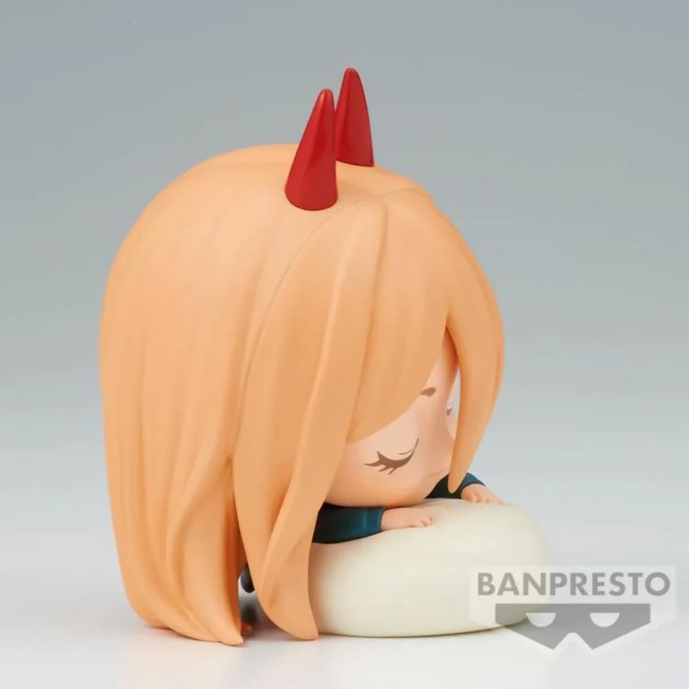 Banpresto BP88663P Figura Q Posket Sleeping Power Chainsaw Man, 7 cm, Multicolore