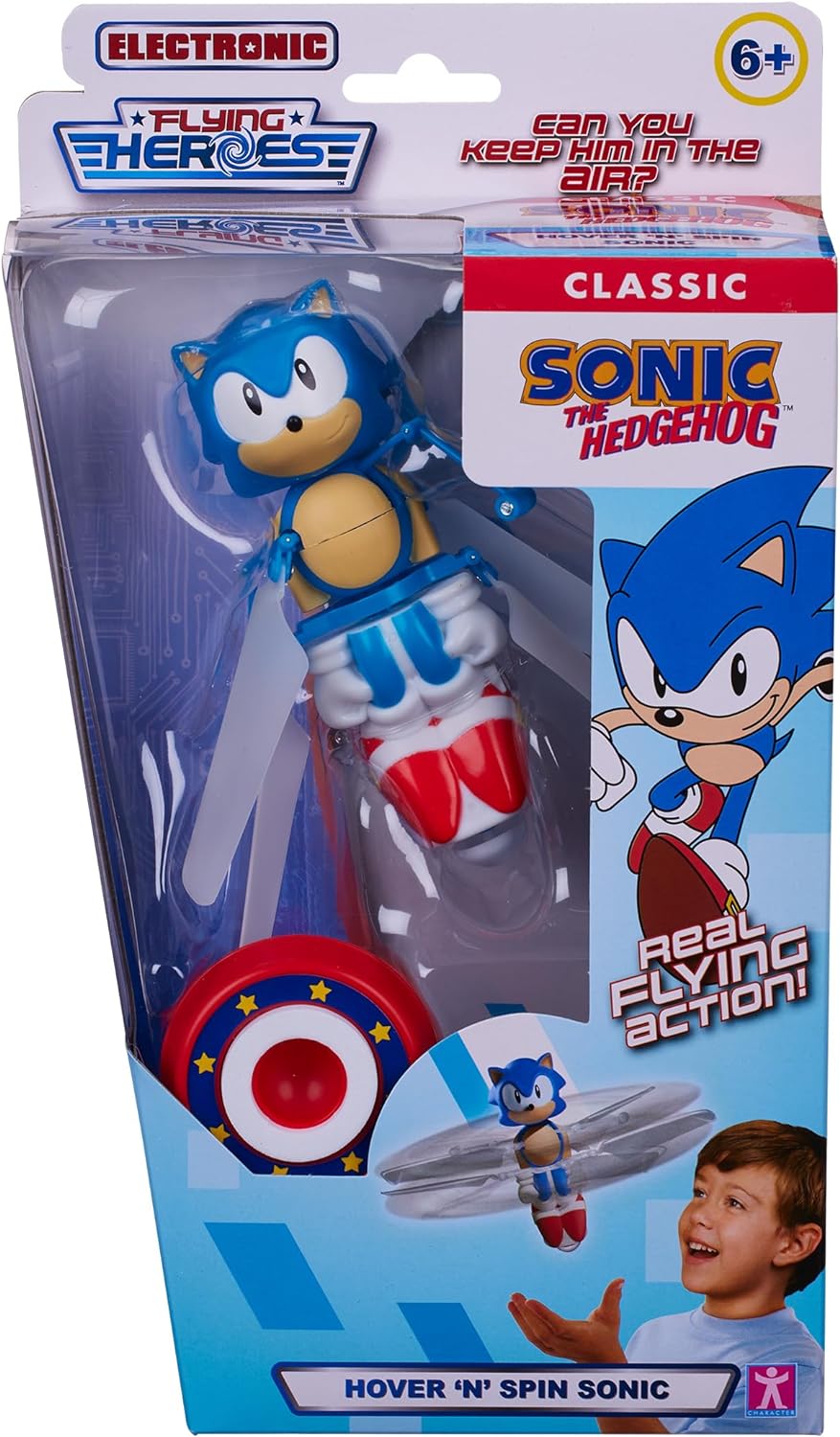 Character Options 08133 Heroes Hover 'N' Spin Sonic with Real Flying Action