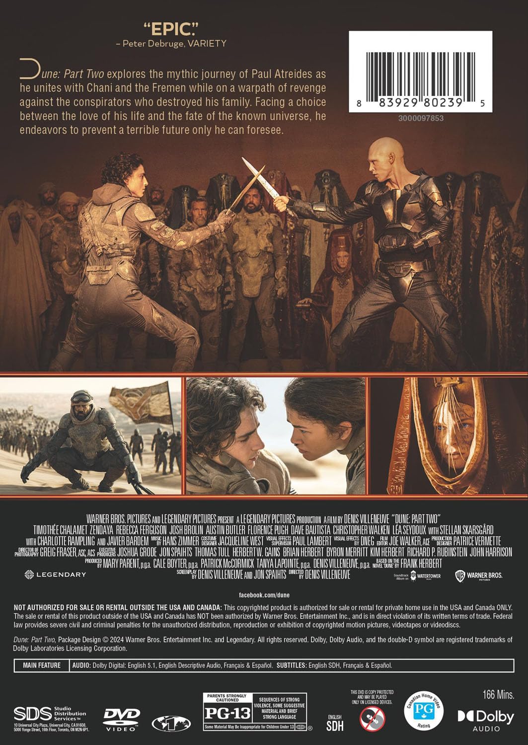 Dune: Part Two (DVD