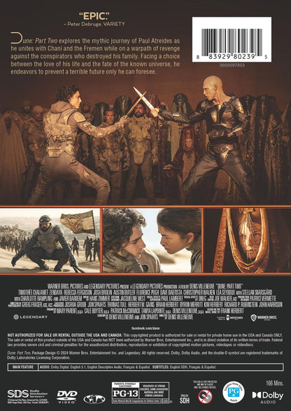 Dune: Part Two (DVD