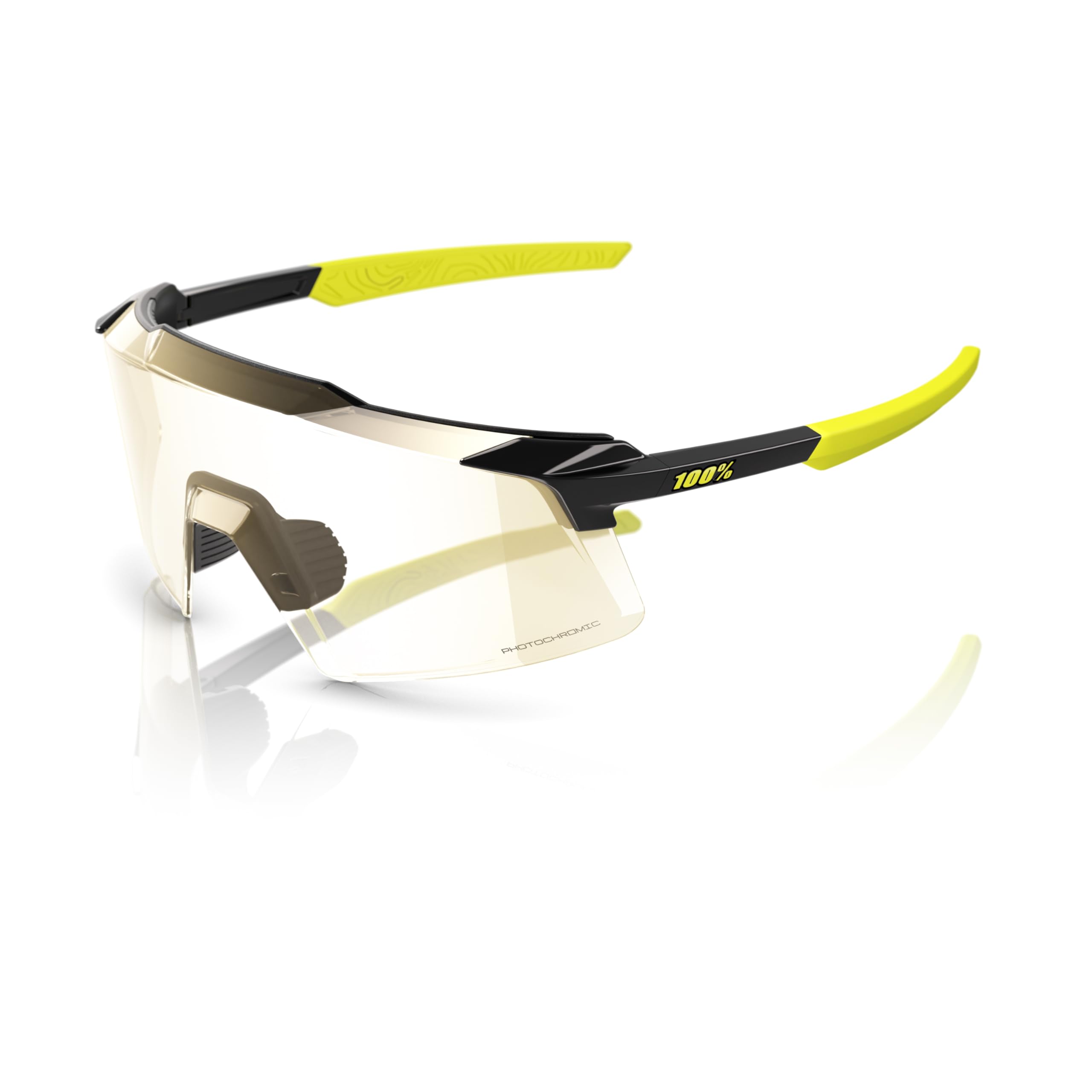 100% Aerocraft Glasses - Gloss Metallic Black / Photochromic Lens