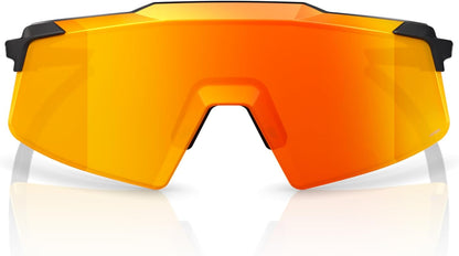 100% Aerocraft Glasses - Soft Tact Black / HiPER Red Multilayer Mirror Lens