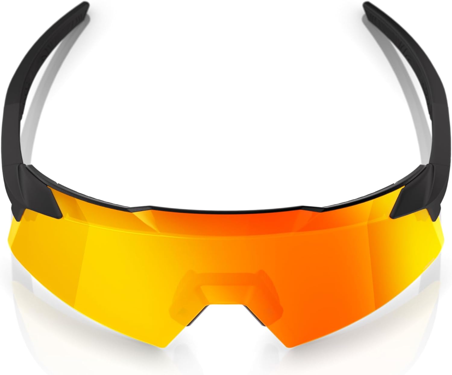 100% Aerocraft Glasses - Soft Tact Black / HiPER Red Multilayer Mirror Lens