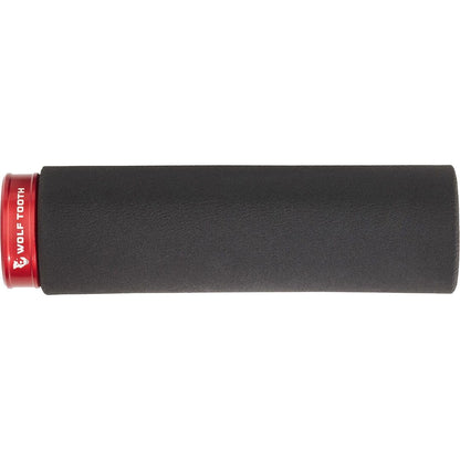 Wolf Tooth Components Lock-On Fat Paw Grip Black Grip W/Red Collar, Einheitsgröße