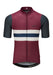 Chapeau! Mens Tempo Jersey Block Stripe Wine/Midnight Large