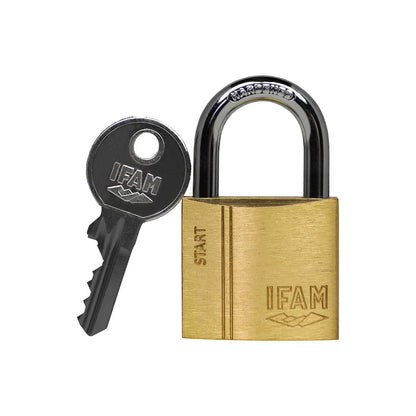 Key Padlock Ifam Sr30 30 Mm Brass Steel Bow