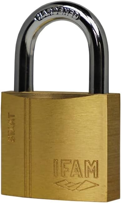 Key Padlock Ifam Sr30 30 Mm Brass Steel Bow