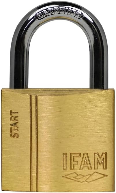 Key Padlock Ifam Sr30 30 Mm Brass Steel Bow