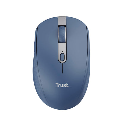 Trust Ozaa Silent Wireless Mouse Bluetooth + 2.4GHz, Compact Multidevice Mouse, 60% Recycled Plastics, Rechargeable Bluetooth Mouse for Laptop PC Computer Windows Android Mac