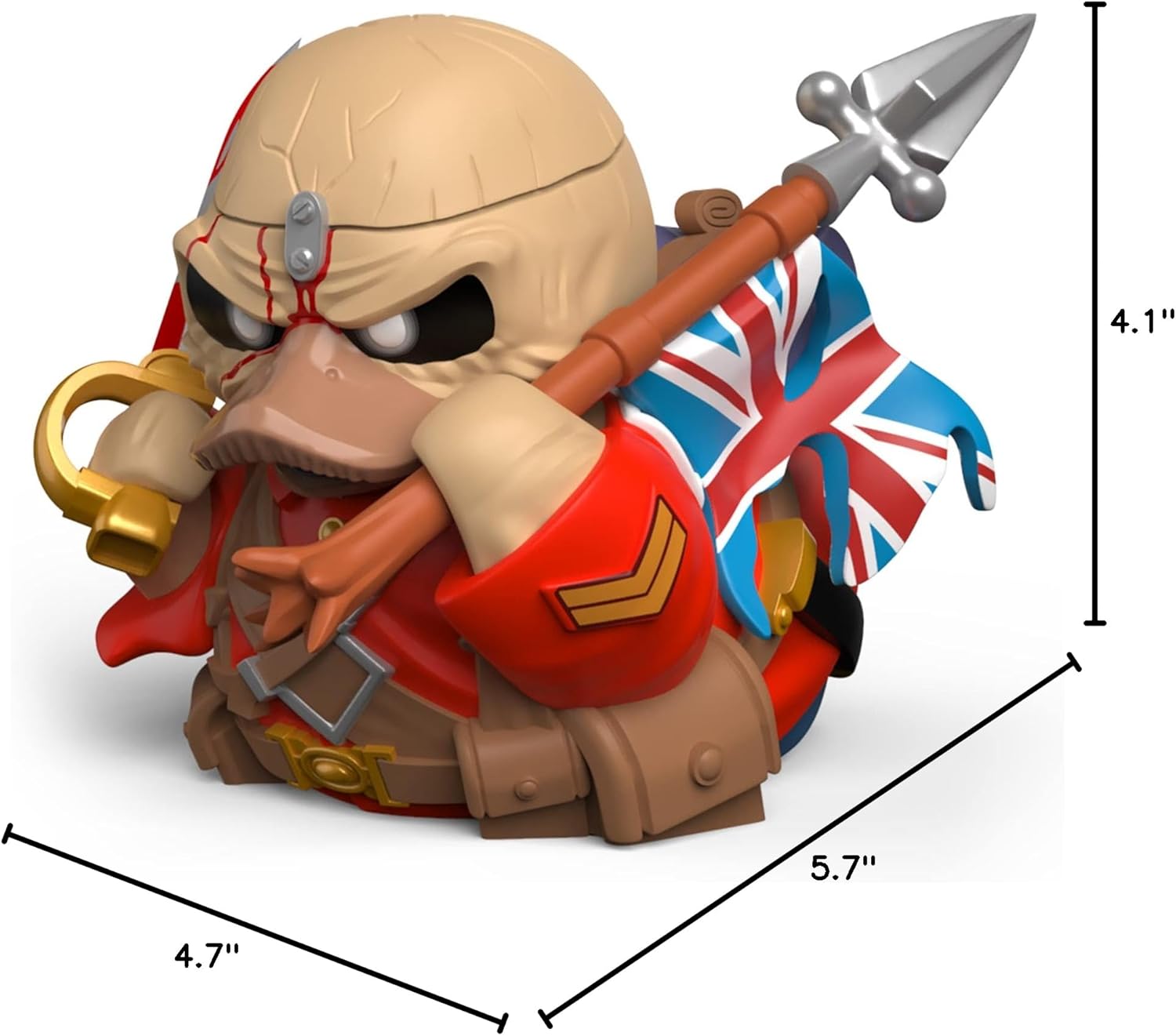 TUBBZ Boxed Edition Eddie The Trooper Collectible Vinyl Rubber Duck Figure - Official Iron Maiden Merchandise - TV, Movies & Video Games