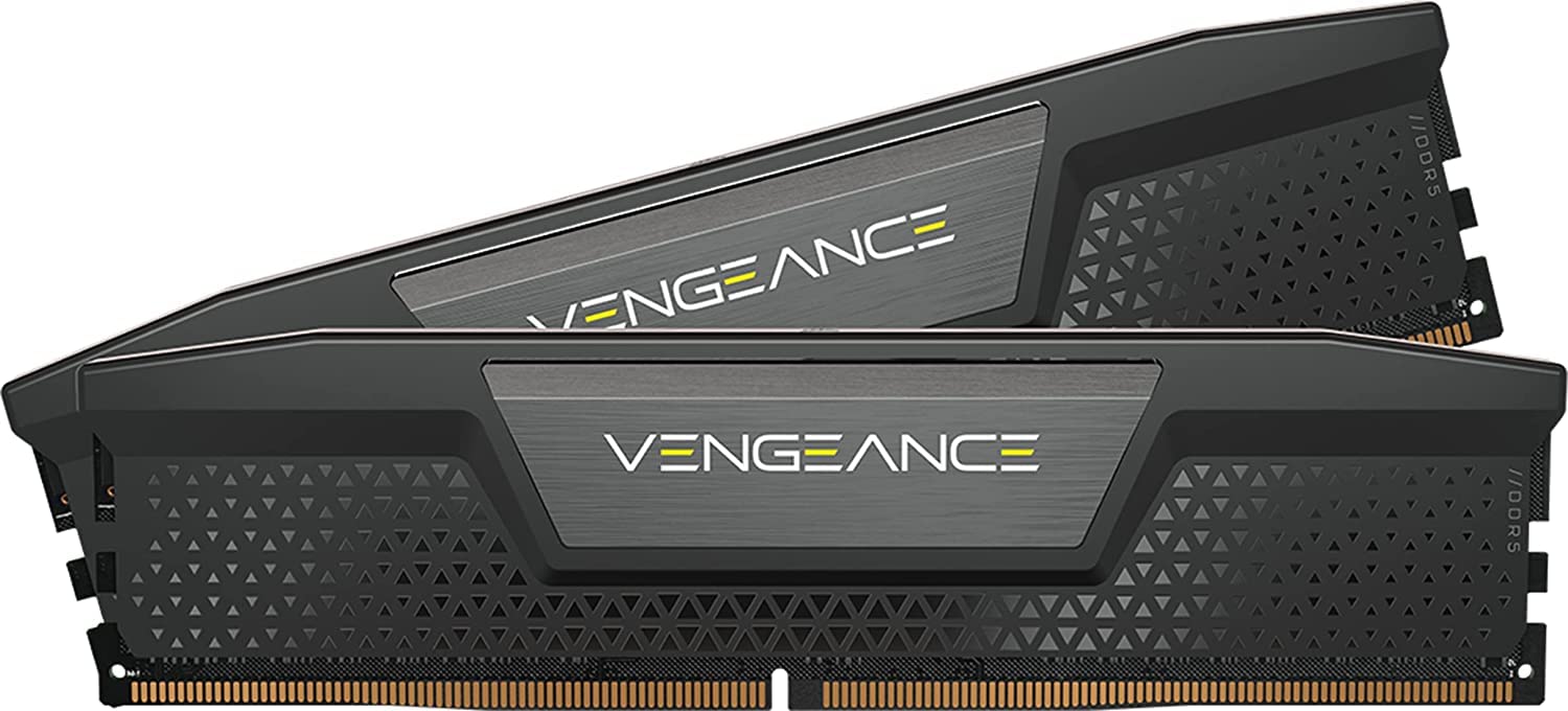 CORSAIR VENGEANCE DDR5 RAM 32GB (2x16GB) 6000MHz CL30 Intel XMP iCUE Compatible Computer Memory - Black (CMK32GX5M2B6000C30) 32GB (2x16GB) Black