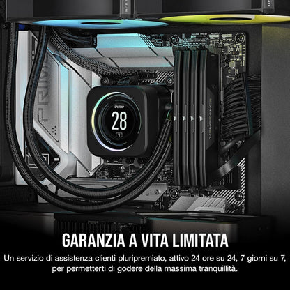 CORSAIR VENGEANCE DDR5 RAM 32GB (2x16GB) 6000MHz CL30 Intel XMP iCUE Compatible Computer Memory - Black (CMK32GX5M2B6000C30) 32GB (2x16GB) Black