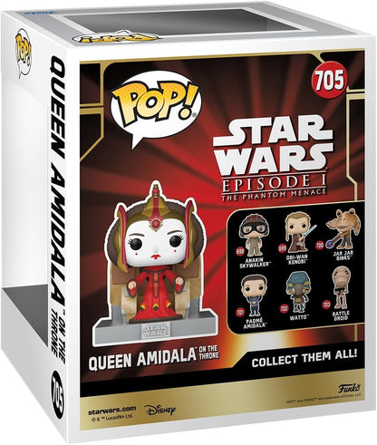 Funko POP! Deluxe: Star Wars Episode 1 The Phantom Menace Anniversary - Padmé Amidala on Throne - Collectable Vinyl Figure - Gift Idea - Official Merchandise - Toys for Kids & Adults - Movies Fans