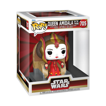 Funko POP! Deluxe: Star Wars Episode 1 The Phantom Menace Anniversary - Padmé Amidala on Throne - Collectable Vinyl Figure - Gift Idea - Official Merchandise - Toys for Kids & Adults - Movies Fans