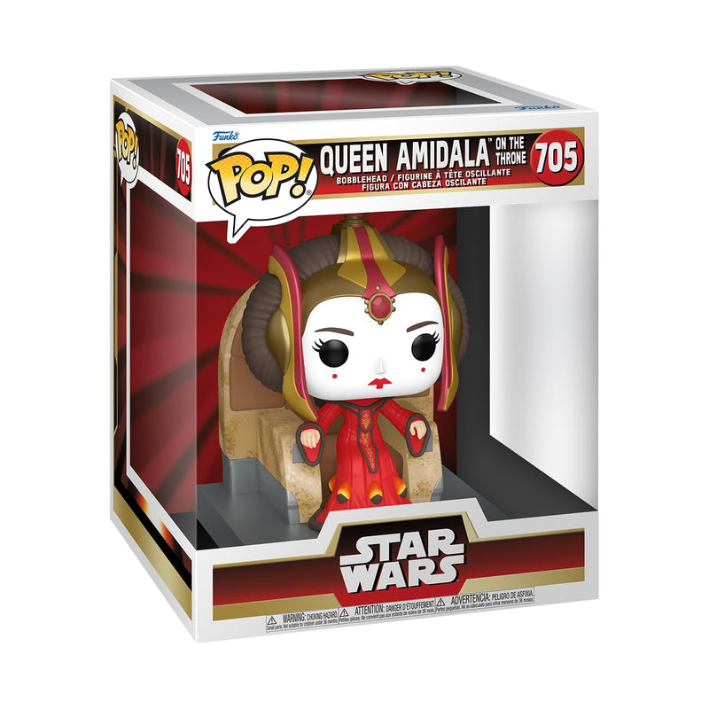 Funko POP! Deluxe: Star Wars Episode 1 The Phantom Menace Anniversary - Padmé Amidala on Throne - Collectable Vinyl Figure - Gift Idea - Official Merchandise - Toys for Kids & Adults - Movies Fans