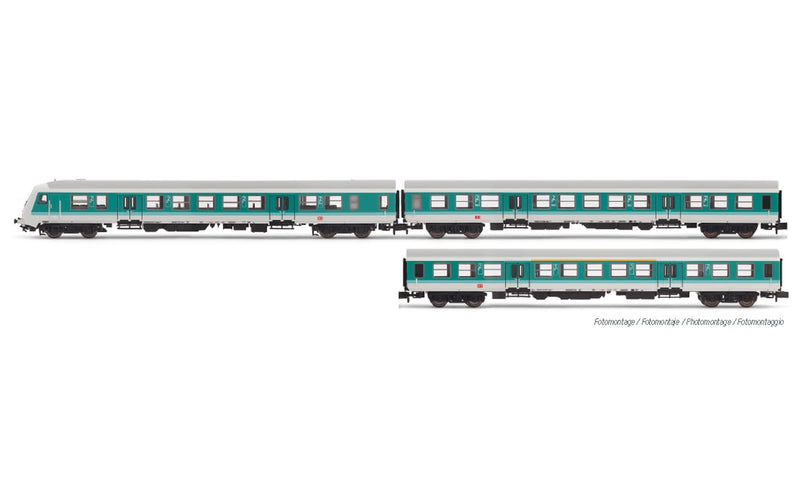 Arnold HN4366 N 3er-Set Nahverkehrswagen der DB-AG