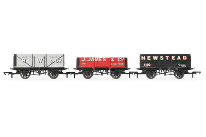 Hornby R60103 Triple, B.W, J. James & Co. & Newstead Colliery-Era 3 Eisenbahn-Rolling Stock Wagon Packs, mehrere