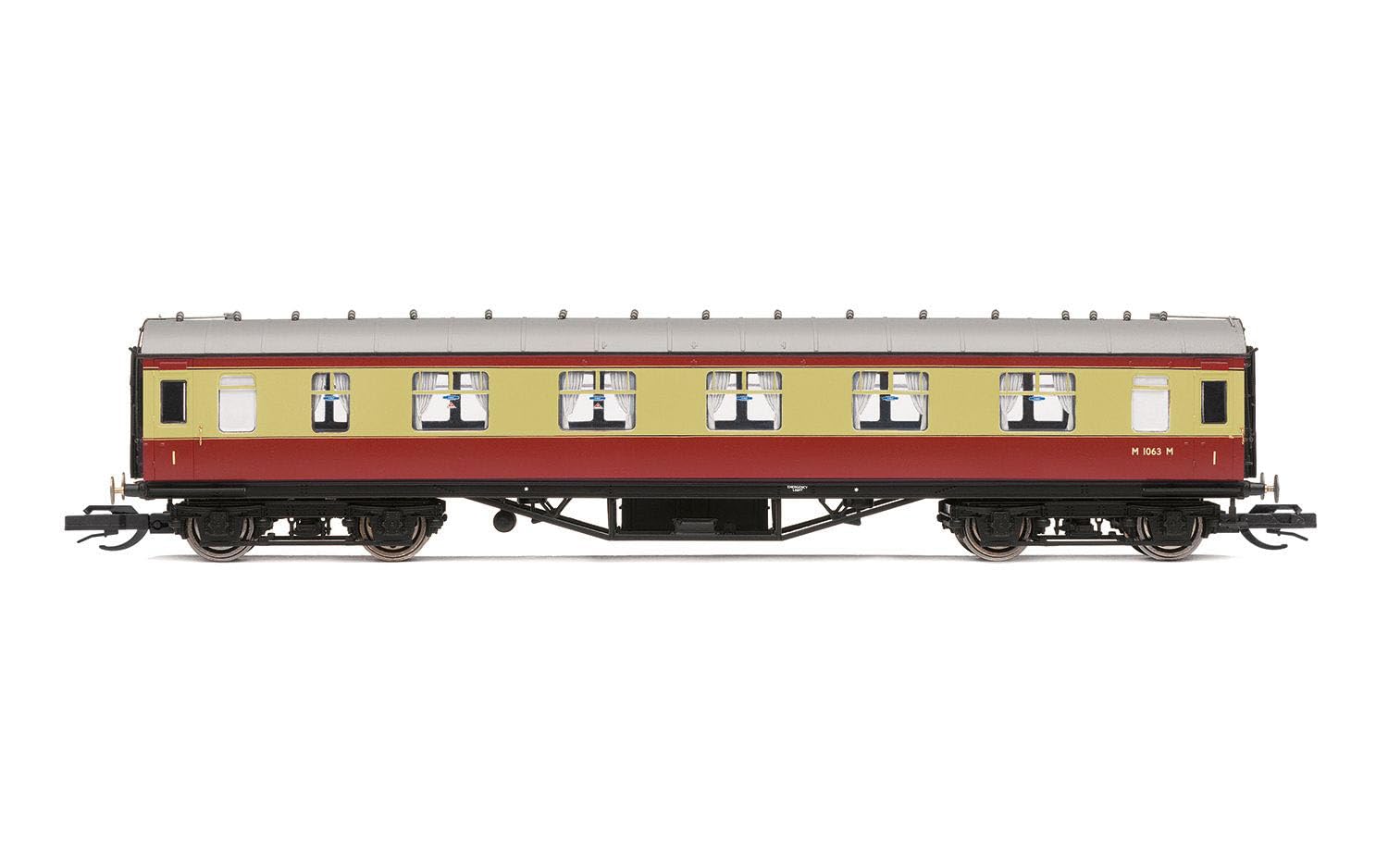 TT:120 Hornby Coach Car - TT4036 BR 57' Corridor First, M1063M - Era 4 Train Toy, TT Gauge Carriage for Train Set, Rolling Stock Models for Adults - 1:120 Scale Model Gift