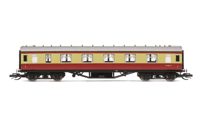 TT:120 Hornby Coach Car - TT4036 BR 57' Corridor First, M1063M - Era 4 Train Toy, TT Gauge Carriage for Train Set, Rolling Stock Models for Adults - 1:120 Scale Model Gift