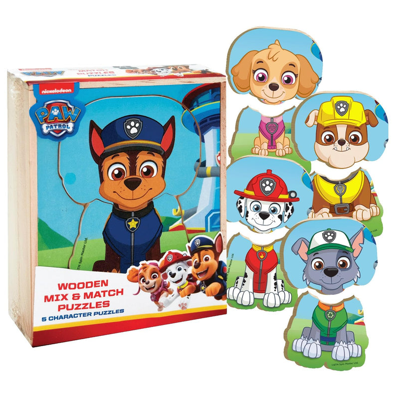 Paw Patrol Wooden puzzle - Mix & Match