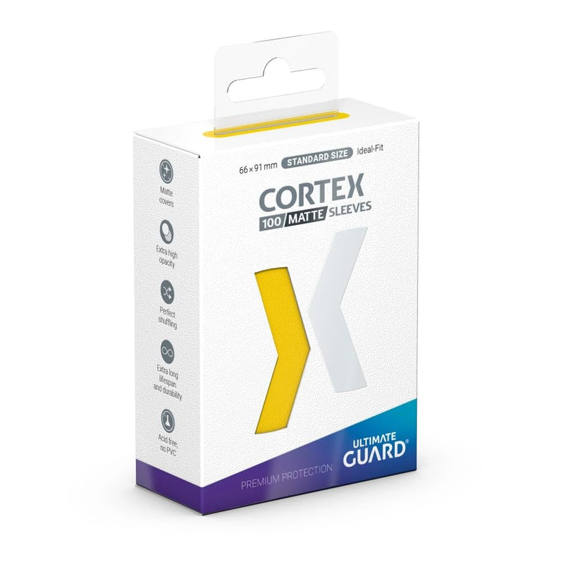 Ultimate Guard Cortex Matte Sleeves Standard Size (100) (66x91mm), Farbe:Gelb