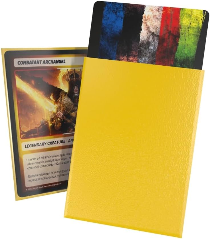 Ultimate Guard Cortex Matte Sleeves Standard Size (100) (66x91mm), Farbe:Gelb