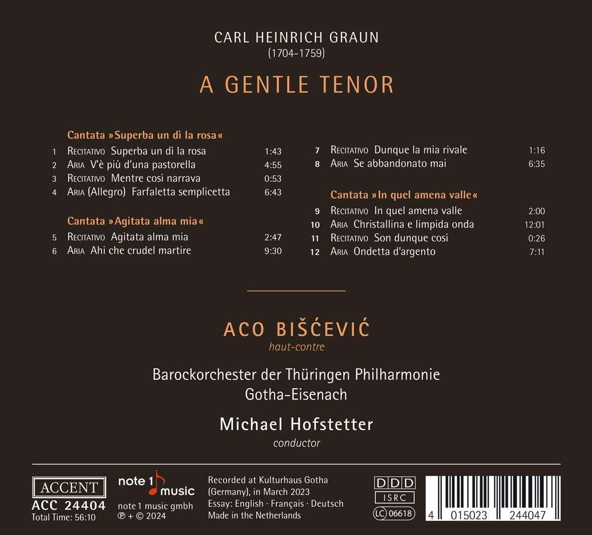 Carl Heinrich Graun: A Gentle Tenor