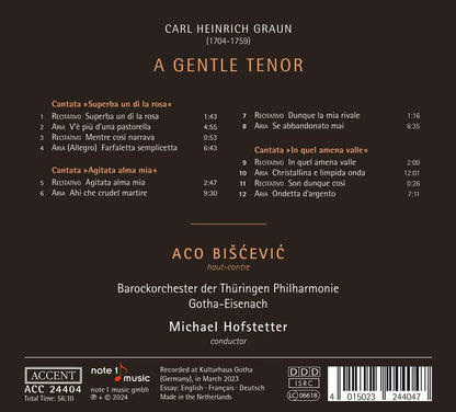 Carl Heinrich Graun: A Gentle Tenor