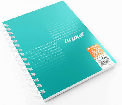 Luxpad Lot de 3 cahiers à spirales A5+ FSC ligné 200 pages
