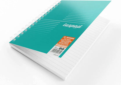 Luxpad Lot de 3 cahiers à spirales A5+ FSC ligné 200 pages