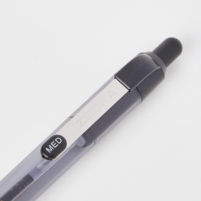 Silvine Luxpad Metallic A4+ FSC Wirebound Notebook - Lined (200 Pages) Pack of 3 & Zebra 2438 Z-Grip Smooth Retractable Ballpoint Pen - Black (Pack of 5) (Packaging May Vary