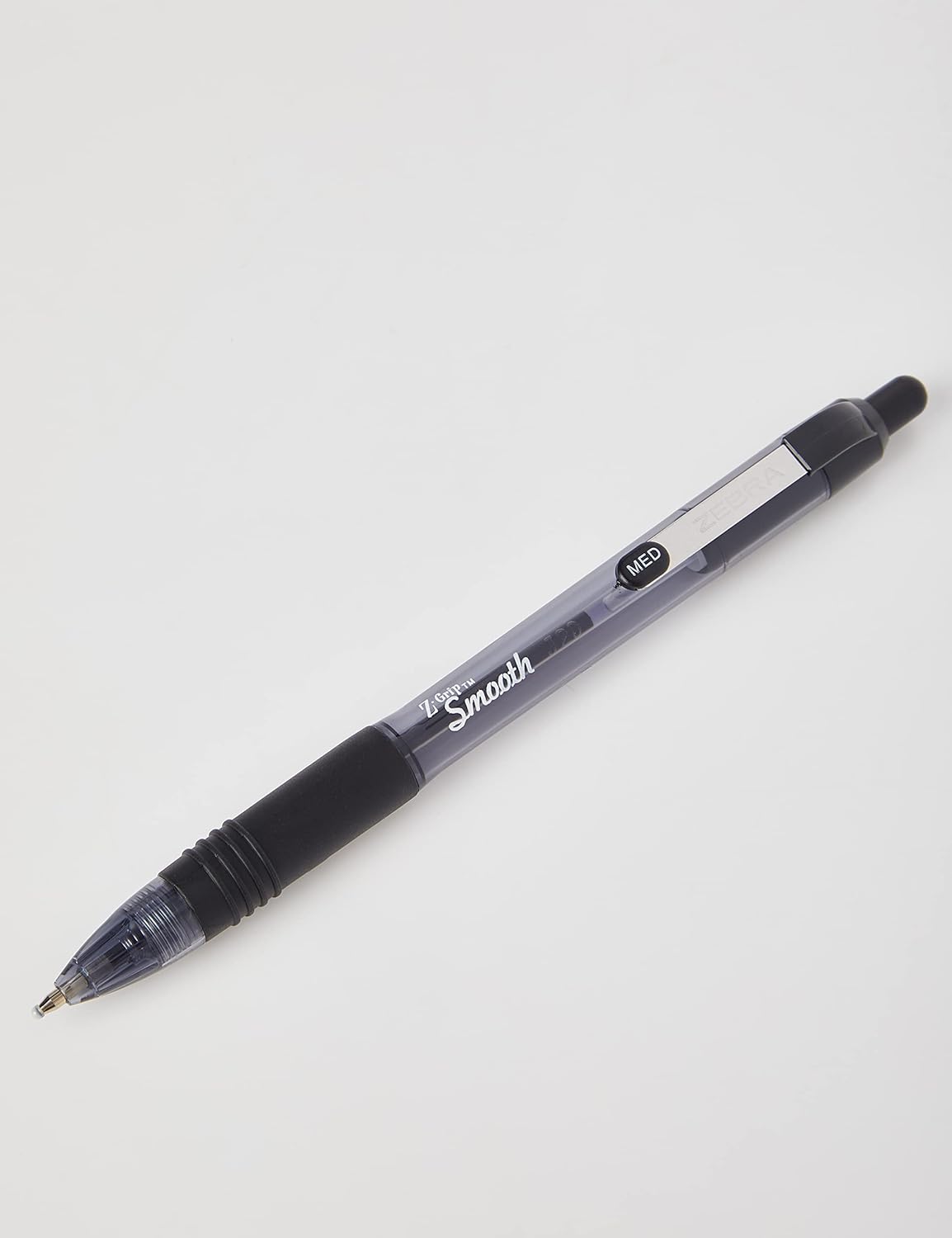Silvine Luxpad Metallic A4+ FSC Wirebound Notebook - Lined (200 Pages) Pack of 3 & Zebra 2438 Z-Grip Smooth Retractable Ballpoint Pen - Black (Pack of 5) (Packaging May Vary