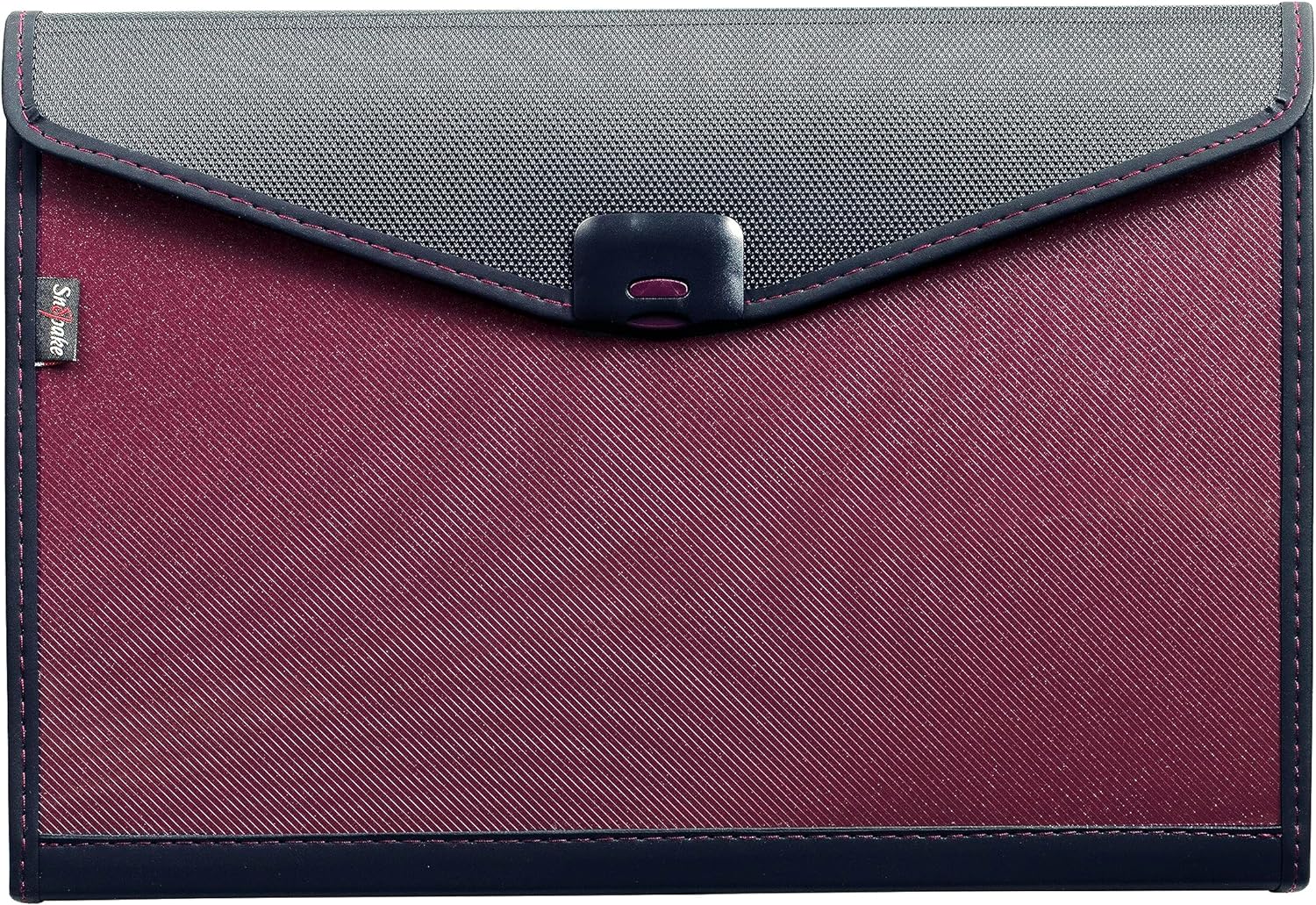 Snopake Foolscap/A4+ Zeon Ruby 13-Part Expanding Organiser