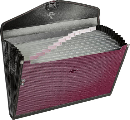 Snopake Foolscap/A4+ Zeon Ruby 13-Part Expanding Organiser