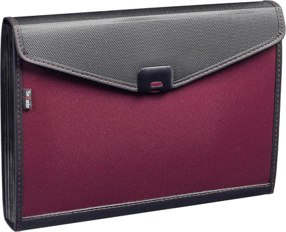 Snopake Foolscap/A4+ Zeon Ruby 13-Part Expanding Organiser