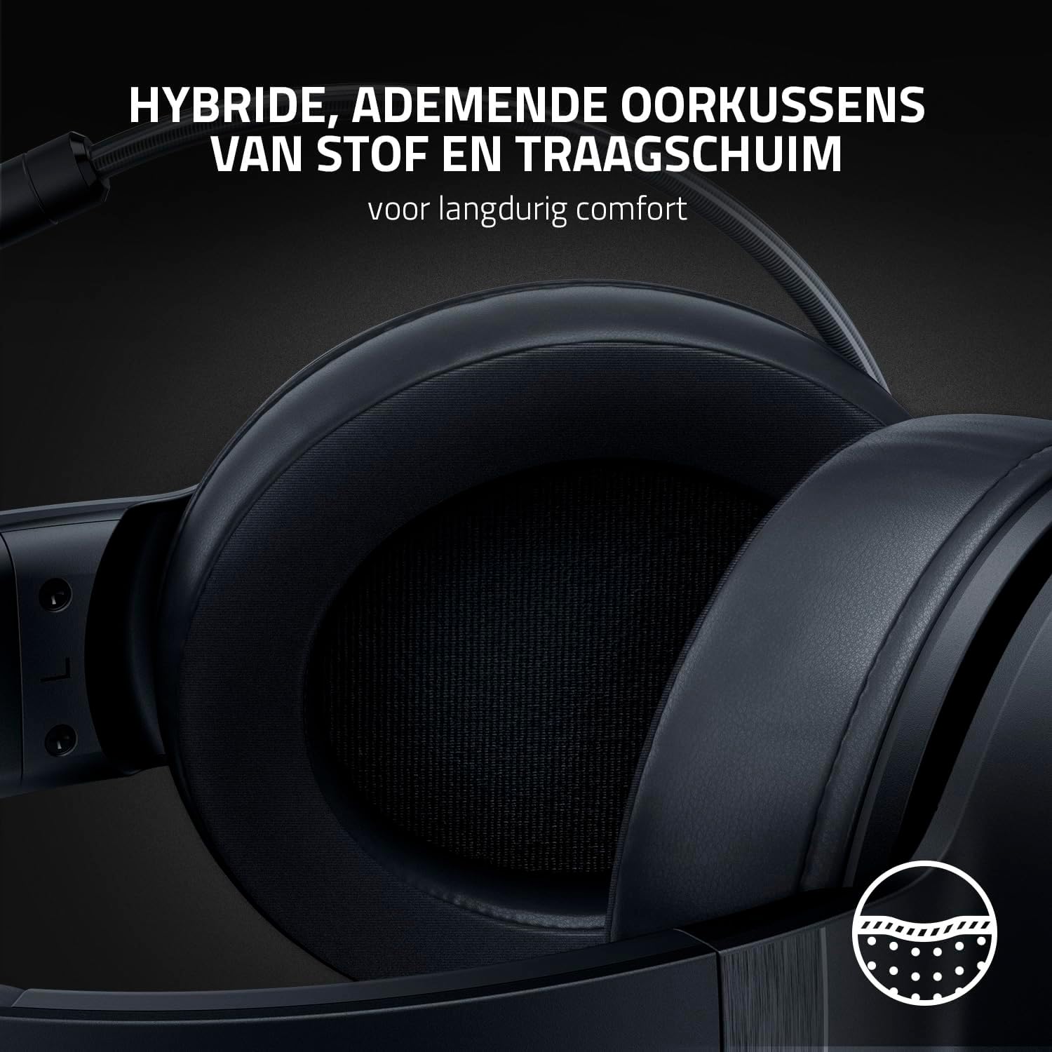 Razer Kraken V3 X USB - Wired USB Gaming Headset (ultra-lightweight at 285g, TriForce 40 mm drivers, HyperClear Cardioid Microphone, 7.1 surround sound, Chroma RGB