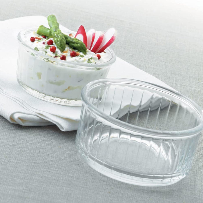 Duralex Set of 4 Clear Ramekins, 8.5cm