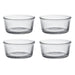Duralex Set of 4 Clear Ramekins, 8.5cm