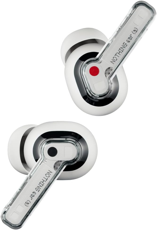 Nothing Ear (a) wireless ear buds with ChatGPT integration, Active Noise Cancelling, Bass Enhance Algorithm and up to 42.5 hours of listening time