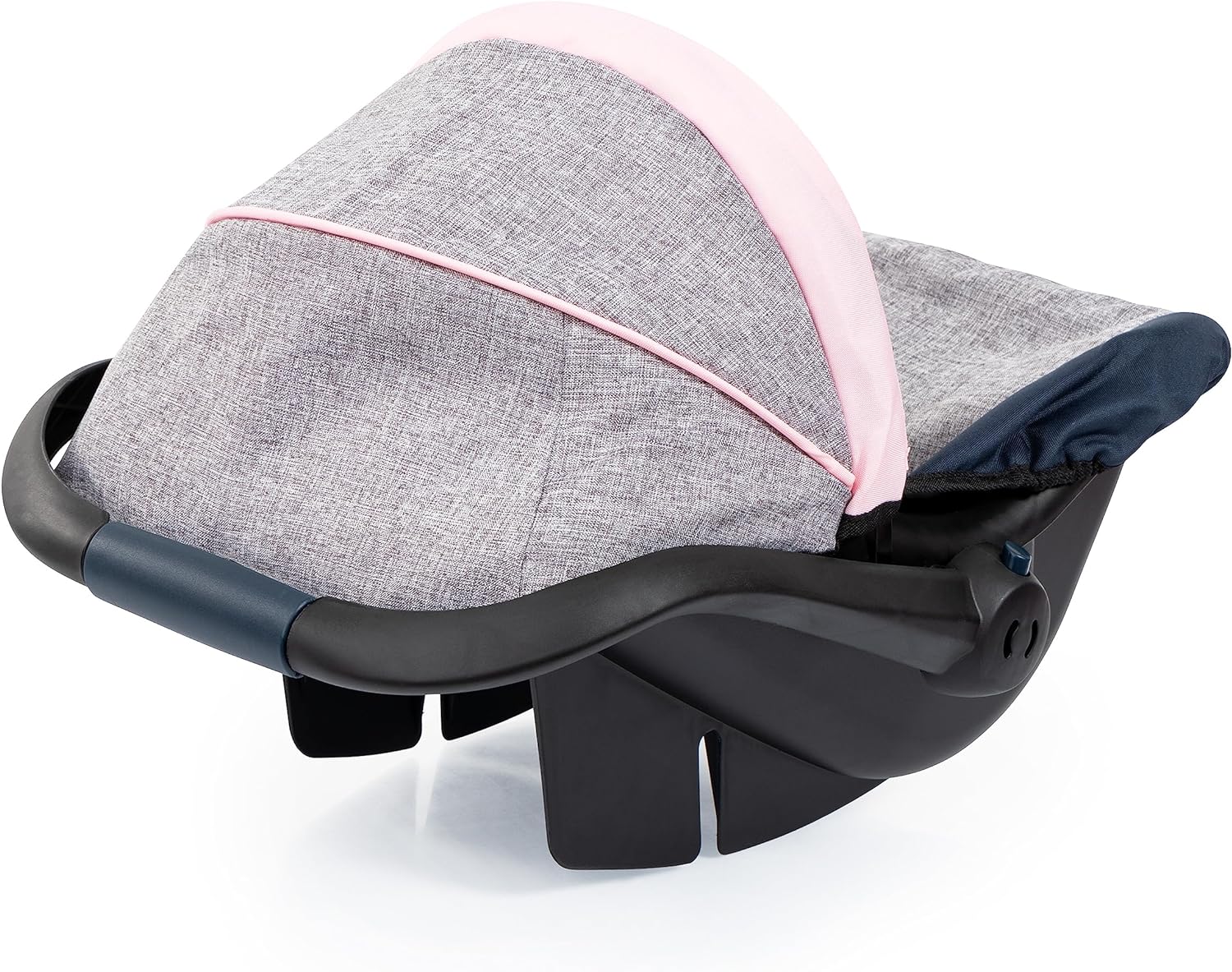 Bayer Design-67927AA Animales Silla de Coche para muñecas, Color Gris, Azul, Rosa, M (67927AA
