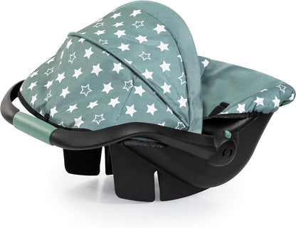 Bayer Design 67958AA autostoeltje voor poppen, nordic green, sterren
