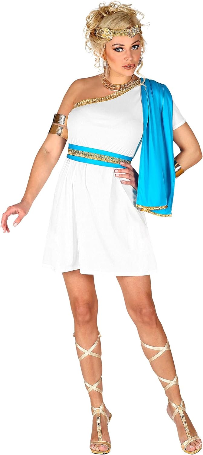 Widmann 02641 Greek Goddess Costume, White, S