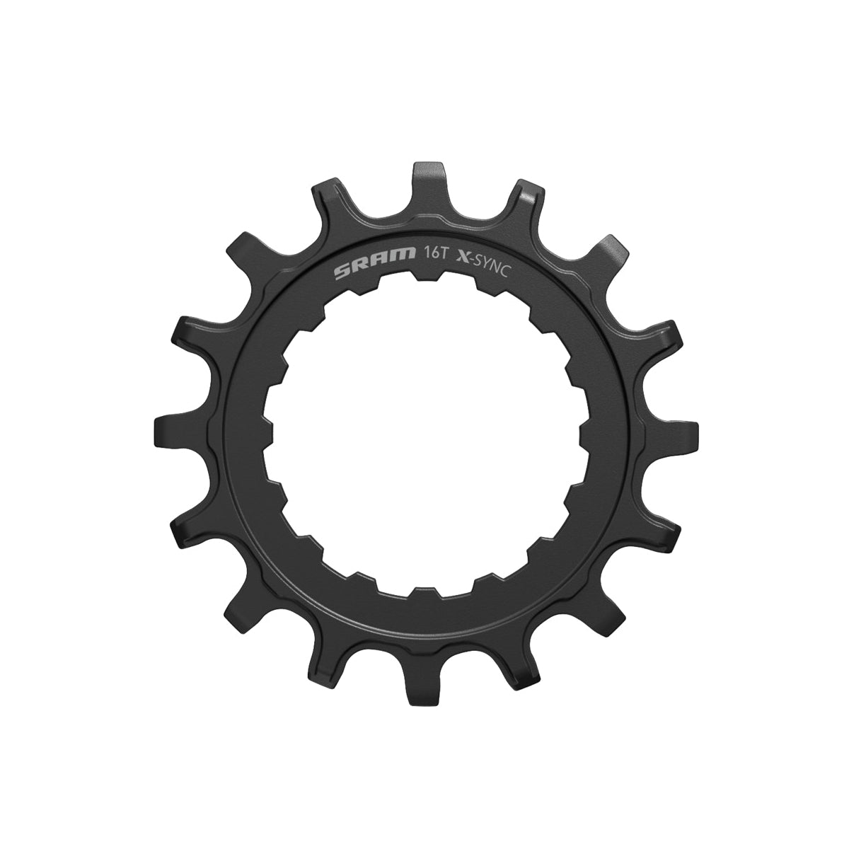 SRAM Chain Ring X-Sync Sprocket For Bosch Motors 16T Straight Steel Black Black 16T